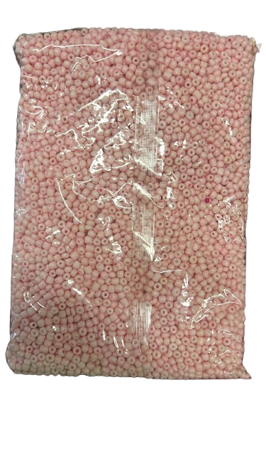 1 lb. Rose beads - Cuentas rosadas