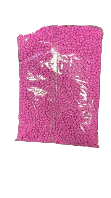 1 lb. Rose beads - Cuentas rosadas