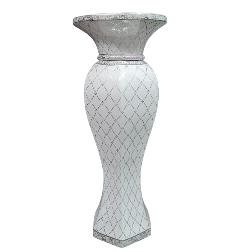 Pedestal Columna Obatala Blanca 32"H x 8"W