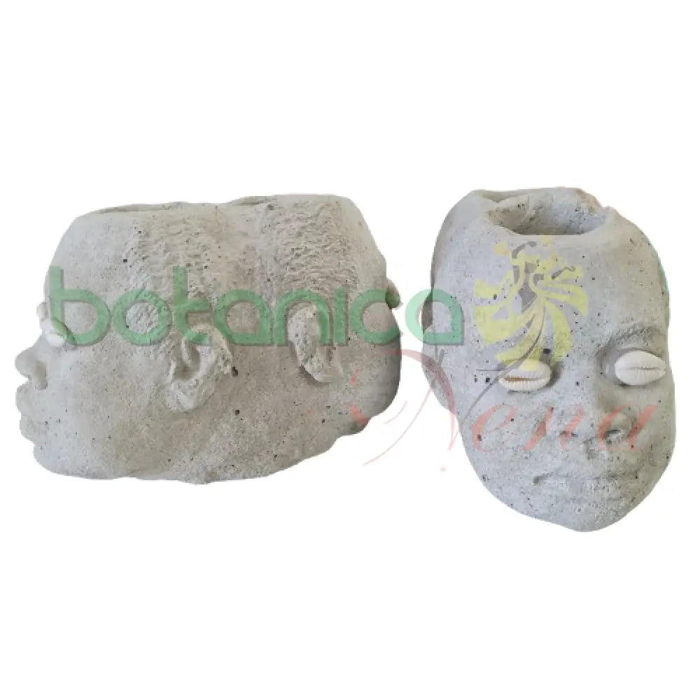 Elegua Dos Cabezas Cemento 4’’Alto 2 cabeza color claro