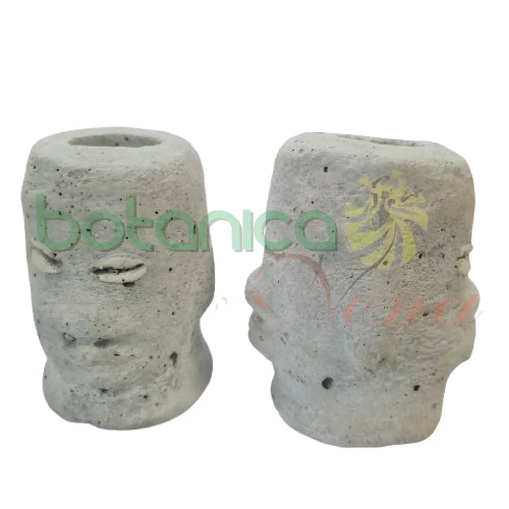 Elegua Dos Caras Cemento 4’’Alto 2 caras color claro