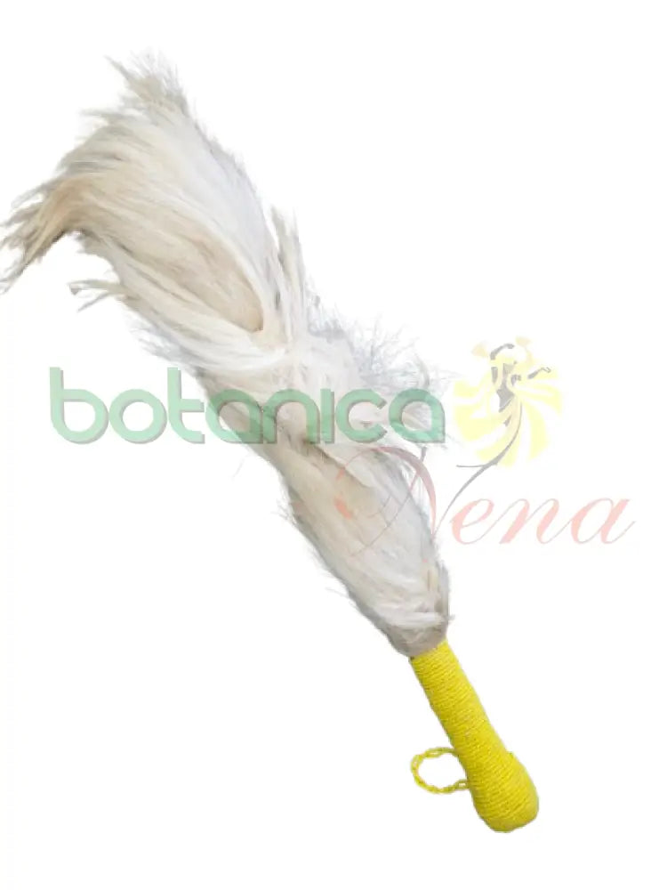 Eruke IFA Cola Blanca forrado cuentas Oshun Cuentas en amarillo