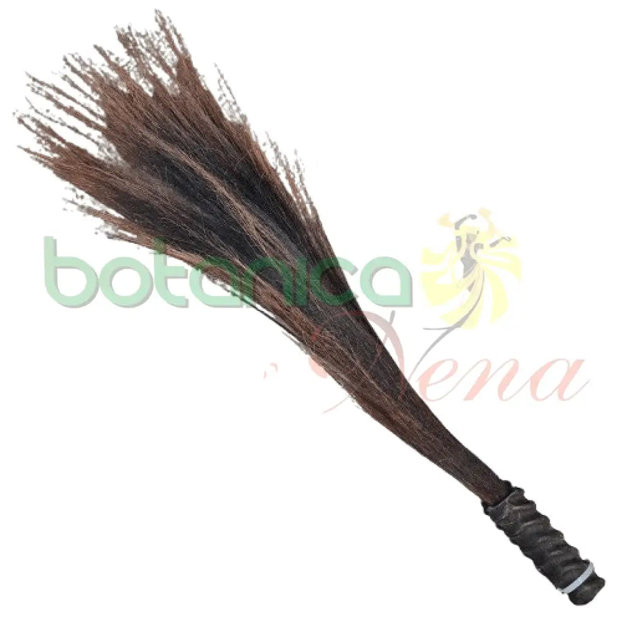 Eruke o Cola de Caballo Natural negra con mango Aprox 54" Largo - Botanica Nena
