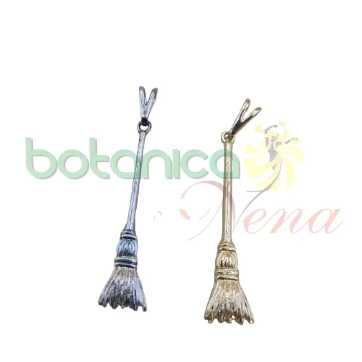 Escoba baño de Plata y Oro 1.8"H - Botanica Nena