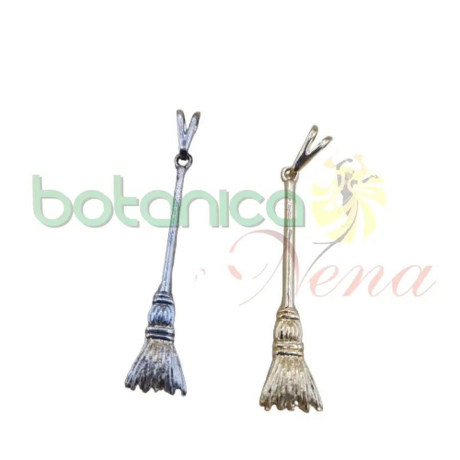 Escoba baño de Plata y Oro 1.8"H - Botanica Nena