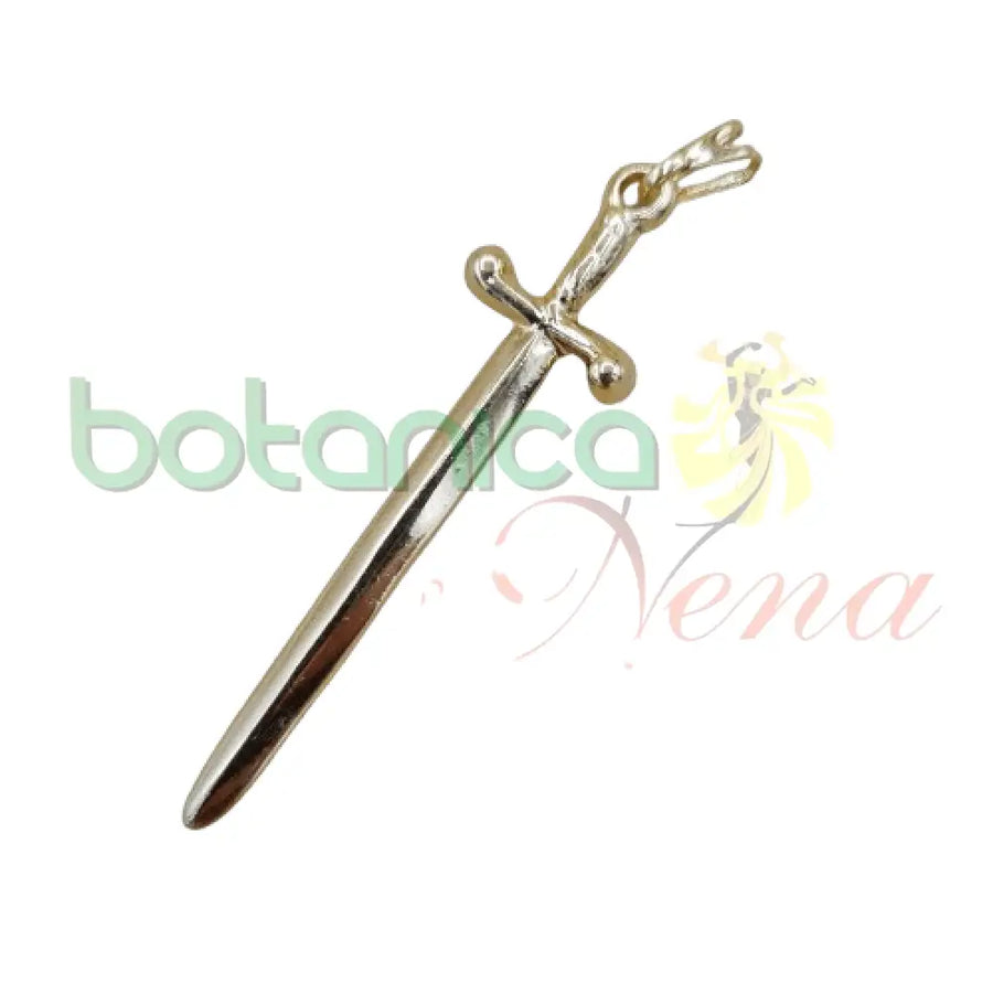 Espada Santa Barbara Baño de Oro 2.4"H - Botanica Nena