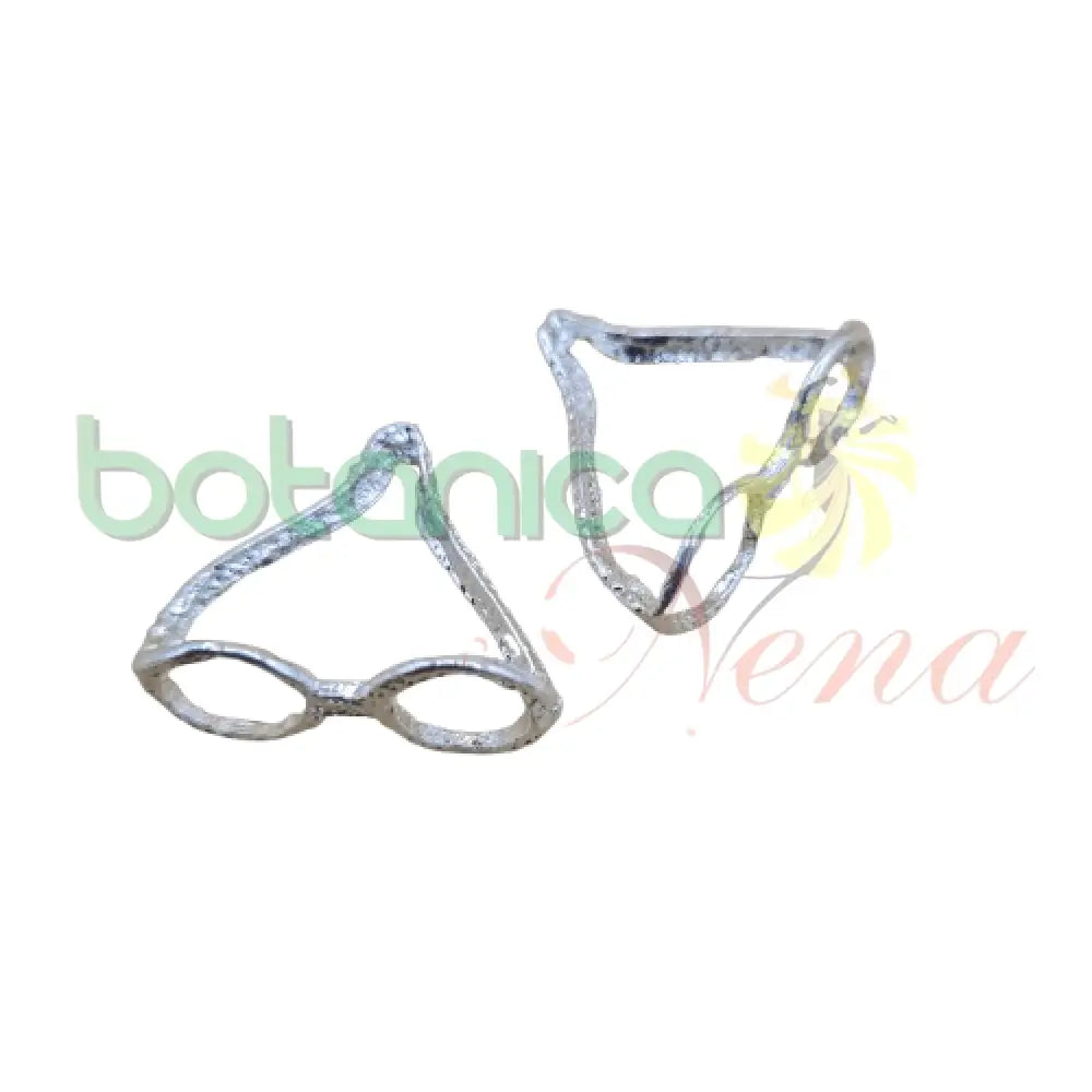 Espejuelos baño de Plata 1"H - Botanica Nena