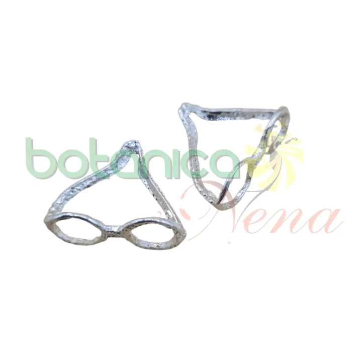 Espejuelos baño de Plata 1"H - Botanica Nena