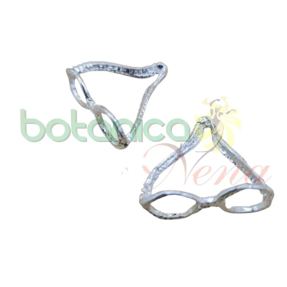 Espejuelos baño de Plata 1"H - Botanica Nena