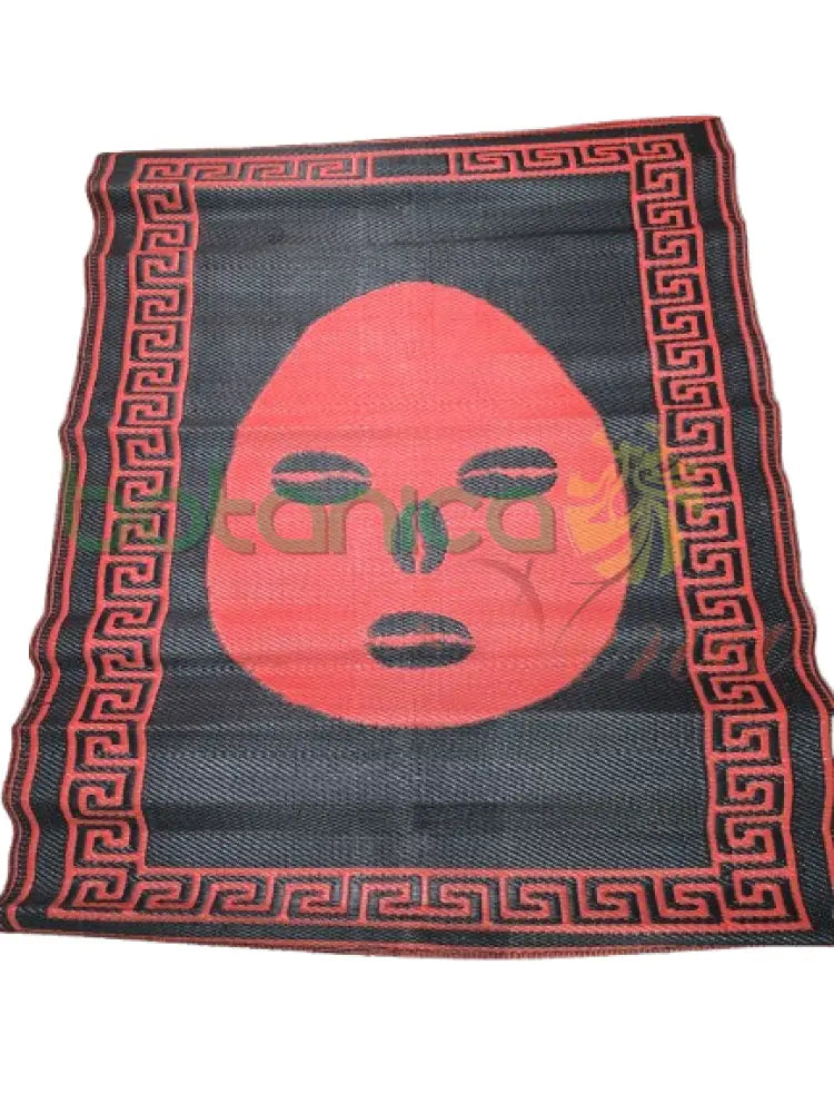 Estera De Santo Grande Eleggua Roja y negro