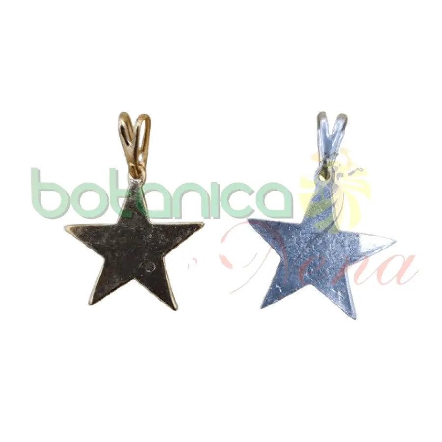 Estrella 1"H Baño de Plata y Oro - Botanica Nena
