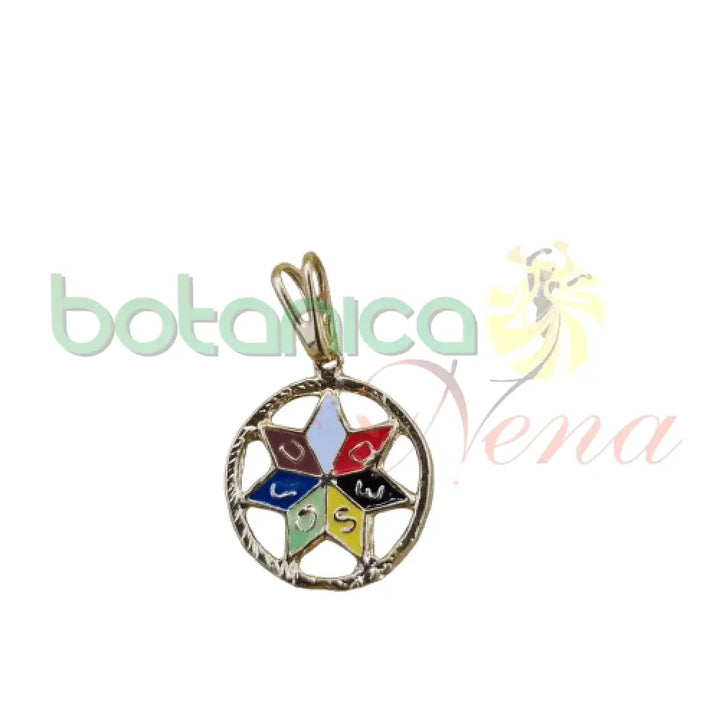 Estrella de Jose baño de plata y Oro 0.8"H - Botanica Nena