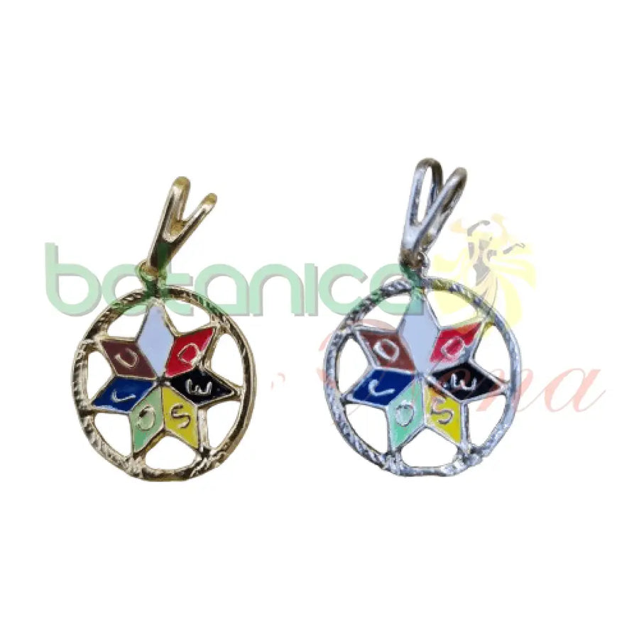 Estrella de Jose baño de plata y Oro 0.8"H - Botanica Nena