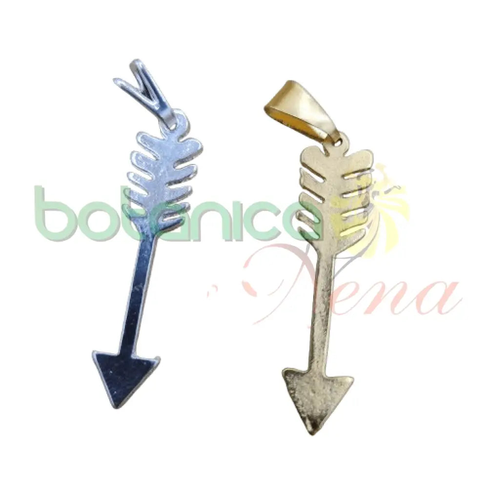 Flecha Baño de  Oro y de Plata 1.4"H - Botanica Nena