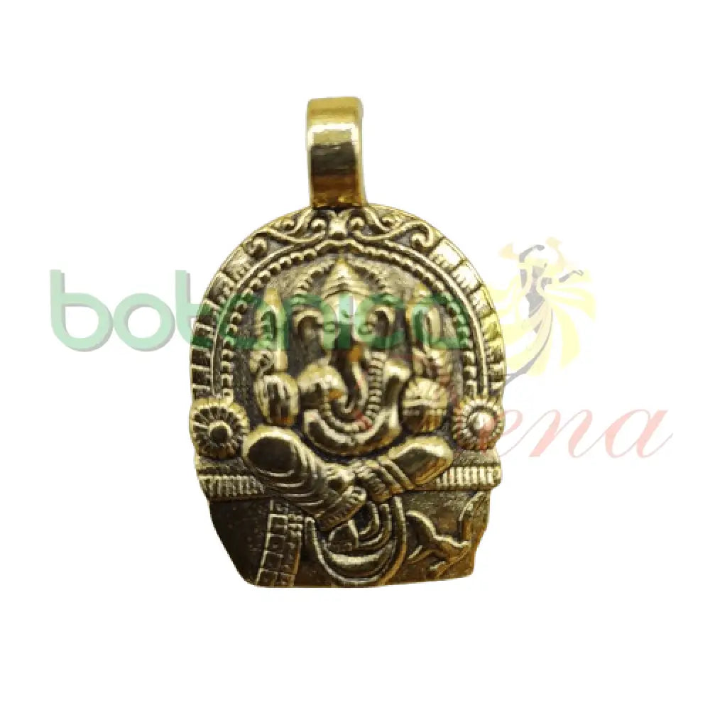 Ganesha metal 1"X1.5" - Botanica Nena