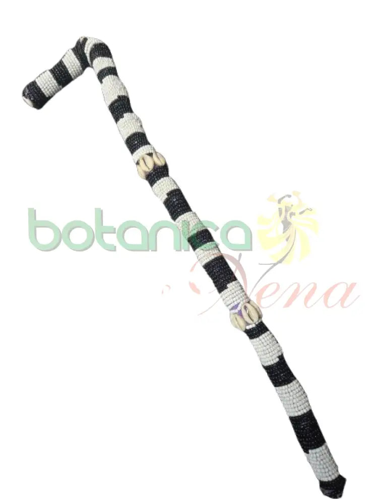 Garabato forrado Eshu Afra con piel de Chivo Grande de 24’’ H Sin piel