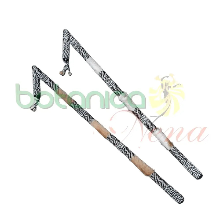 Garabato forrado Eshu Afra con piel de Chivo - Botanica Nena