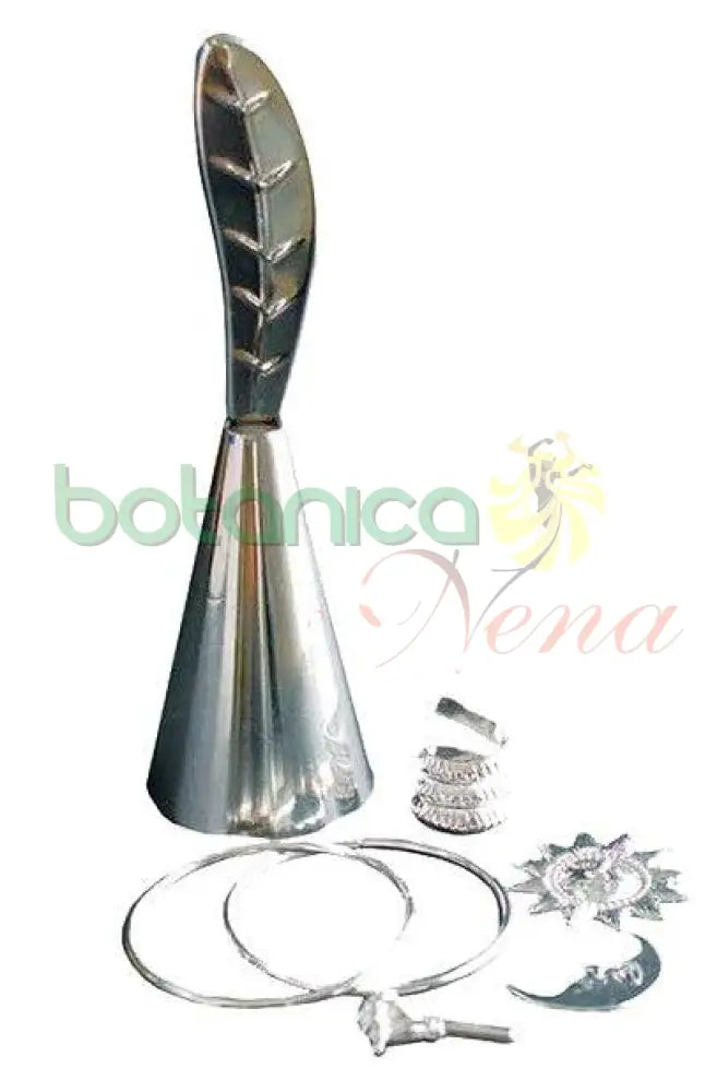 Herramientas de Obatala con Campana de pluma - Botanica Nena