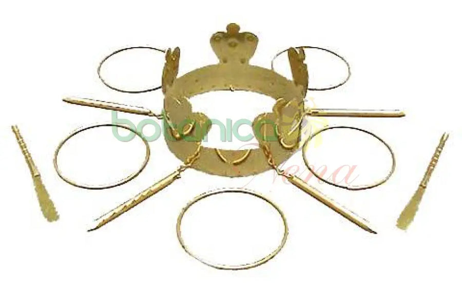 Oshun crown and altar tools for Santería rituals