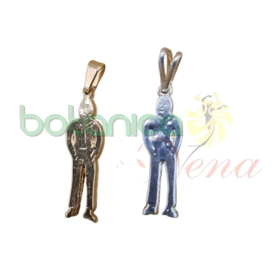 Hombre Baño de Plata y de Oro 1"H - Botanica Nena