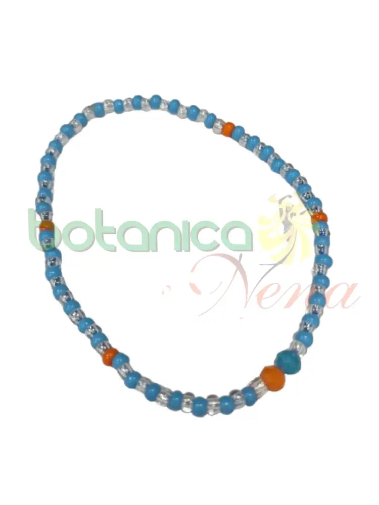 Ilde elastico Yemaya Asesu Azul Claro trasparente y naranja