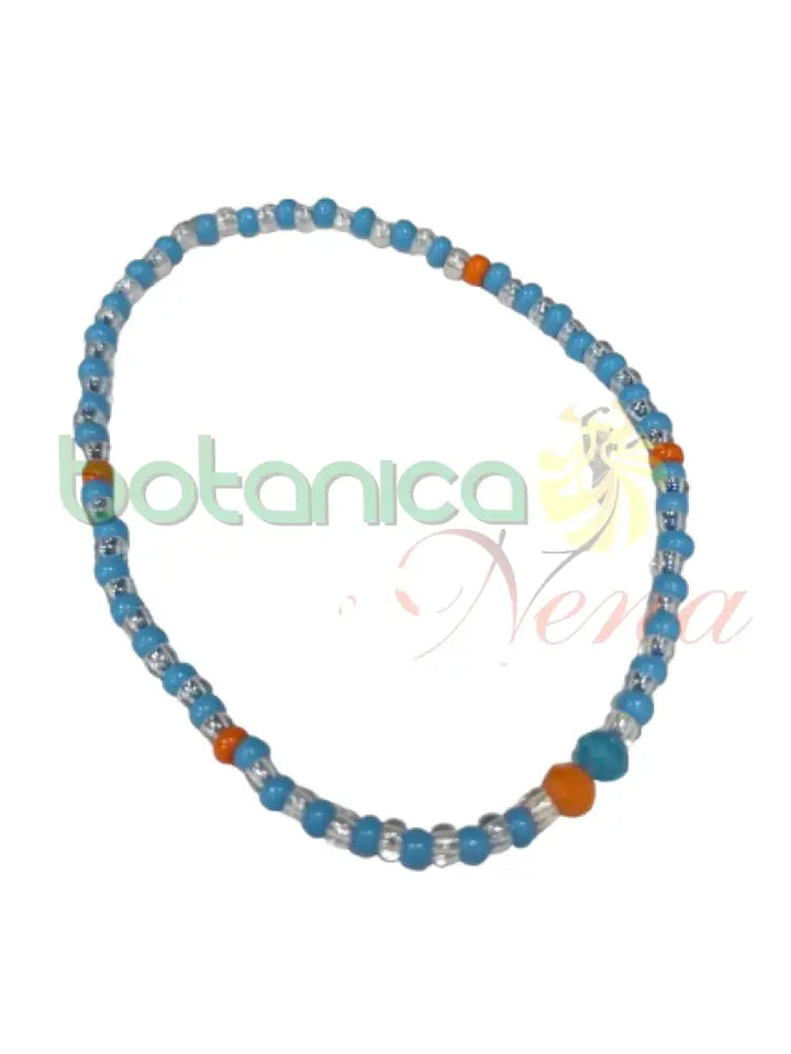 Ilde elastico Yemaya Asesu Azul Claro trasparente y naranja