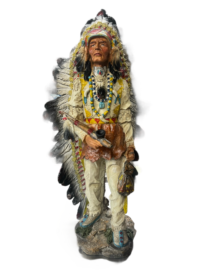 Indian Chief with Pipe 14”