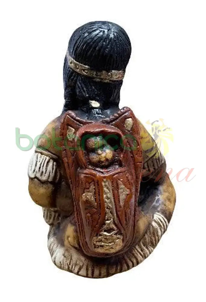 India Sentada Con Bebe 13"X8"X11" - Botanica Nena