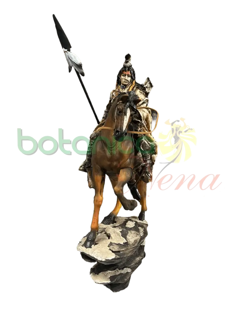 Indio A Caballo Con Lanza 18" - Botanica Nena