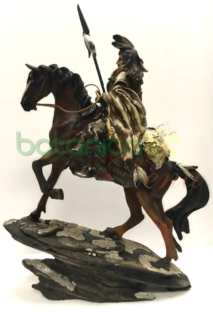 Indio A Caballo Con Lanza 18’’