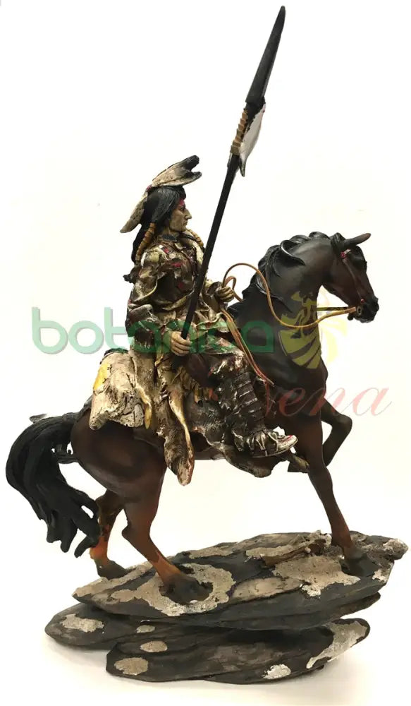 Indio A Caballo Con Lanza 18’’