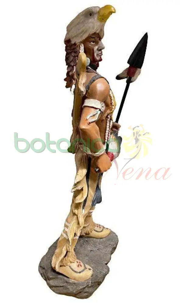 Indio Cabeza de Águila con Lanza 24"X11" - Botanica Nena