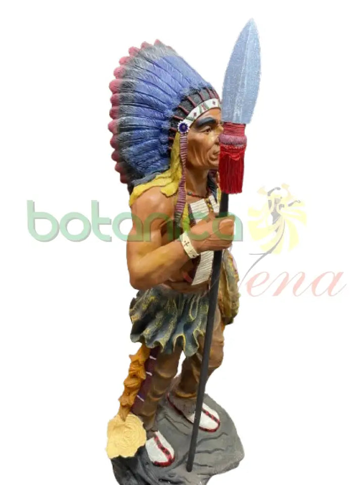 Indio Con Escudo y Lanza 58’’