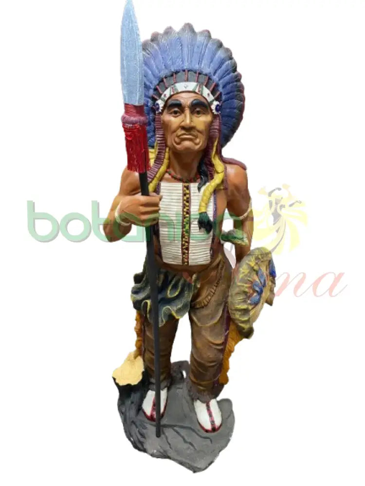 Indio Con Escudo y Lanza 58’’