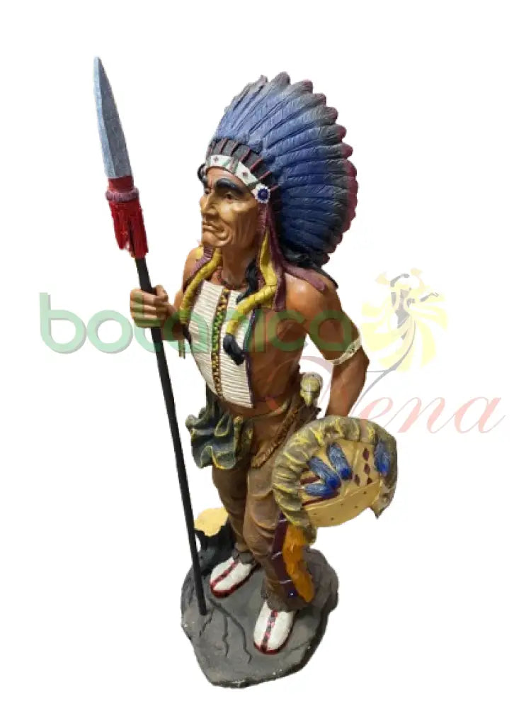 Indio Con Escudo y Lanza 58’’