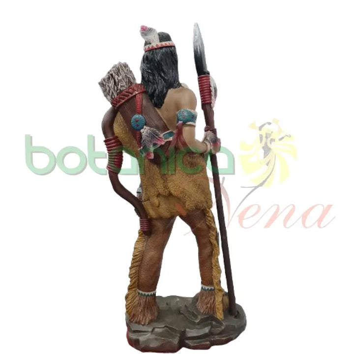 Indio con Lanza y cuchillo 18" - Botanica Nena
