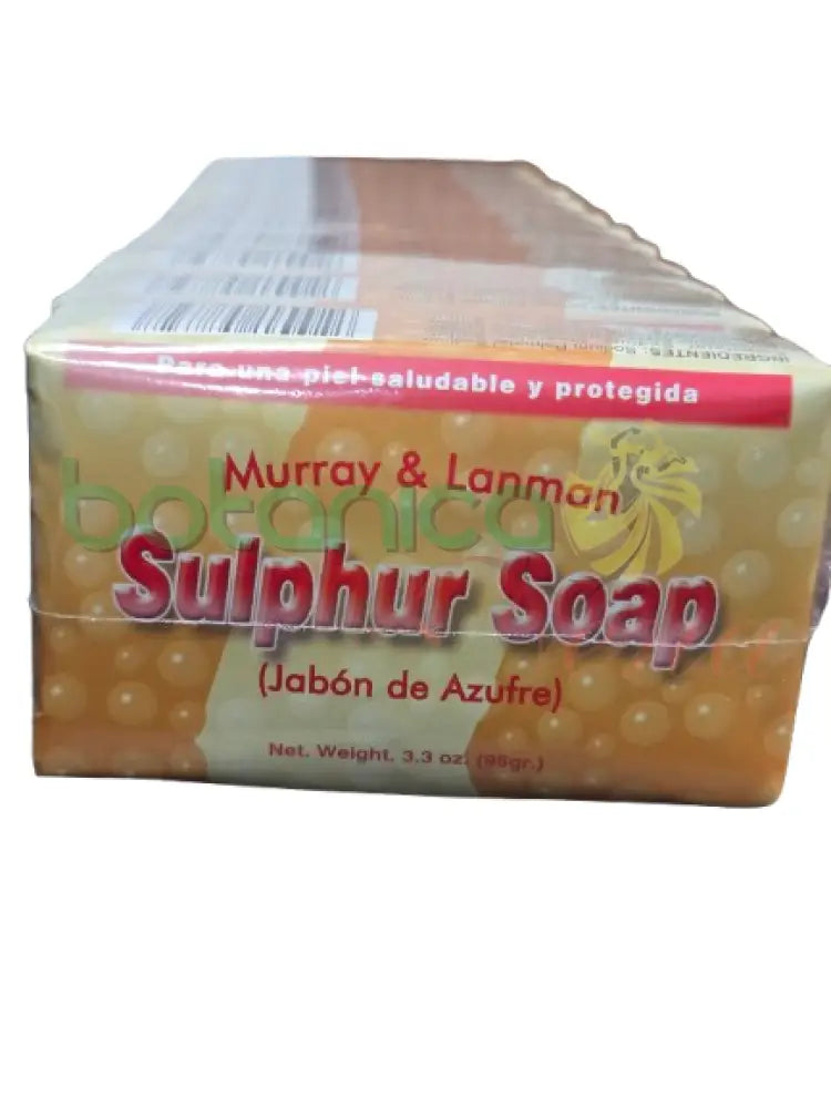 Jabon Azufre 100 gr - Sulfur Glicerine jabón Emparque amarillo con naranja