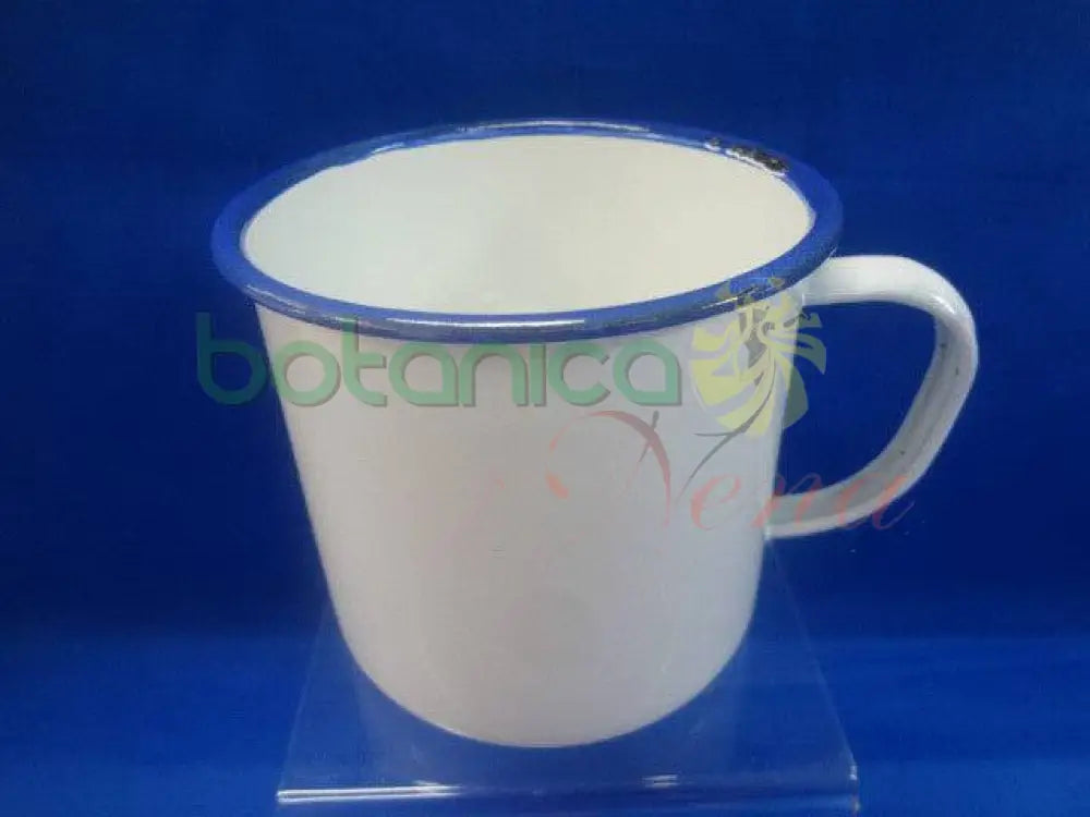 Jarro de metal Esmaltado Blanco - Botanica Nena