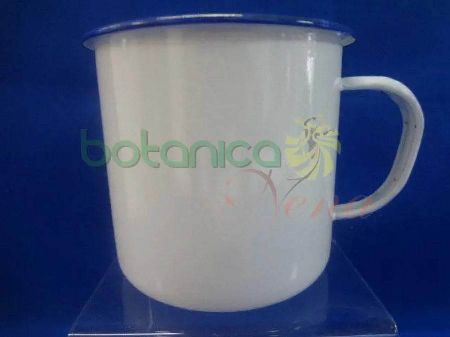 Jarro de metal Esmaltado Blanco - Botanica Nena