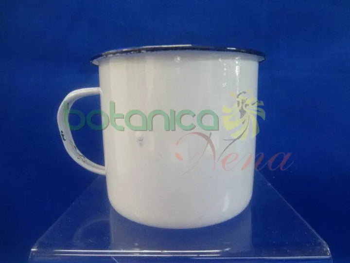 Jarro de metal Esmaltado Blanco - Botanica Nena