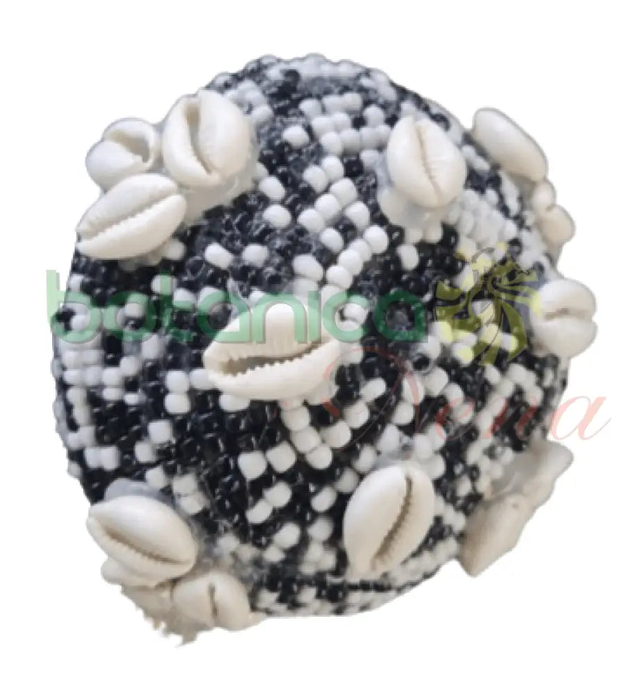 Jicara Coco Forrada en cuentas de Eshun Afra 5" Ancho x 2"Alto aprox. - Botanica Nena