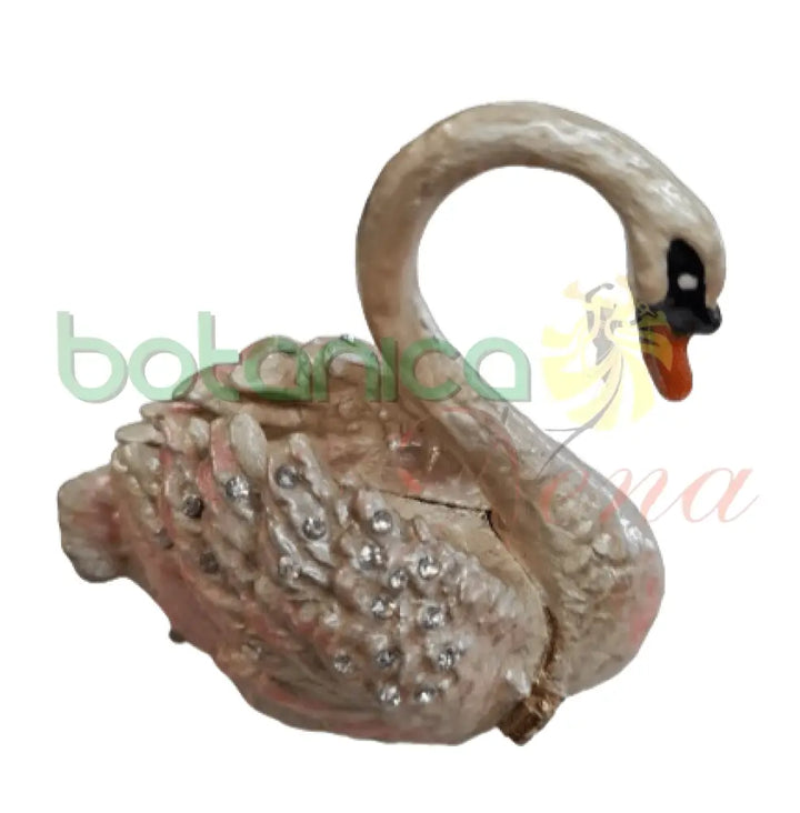Joyero de Cisne con brillantes - Botanica Nena
