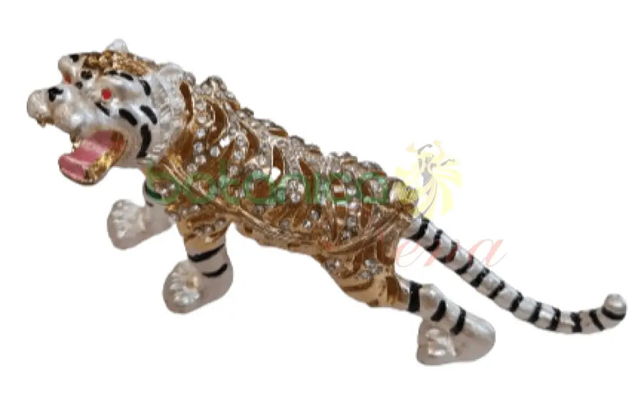 Joyero de Tigre con brillantes. - Botanica Nena