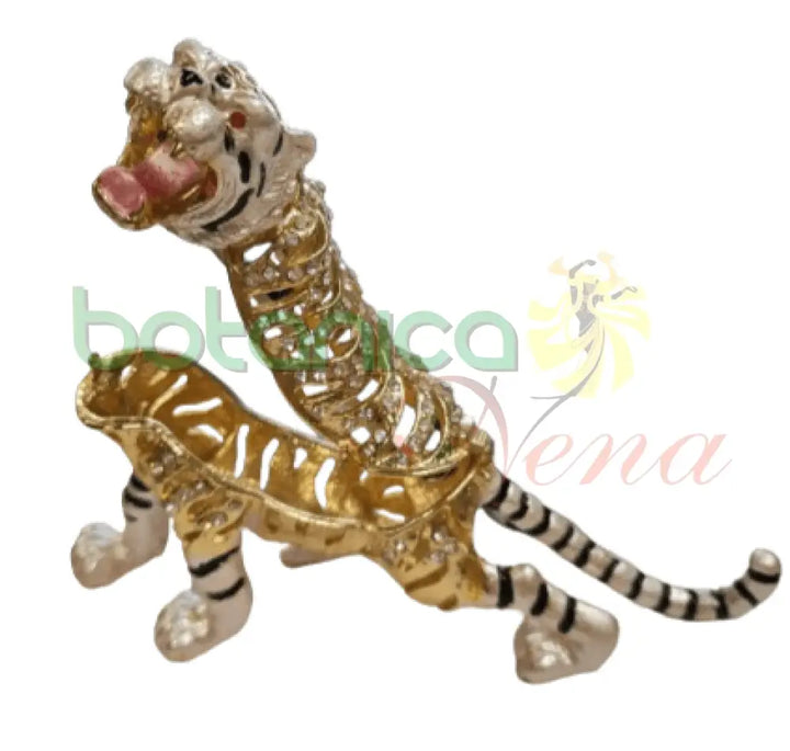 Joyero de Tigre con brillantes. - Botanica Nena