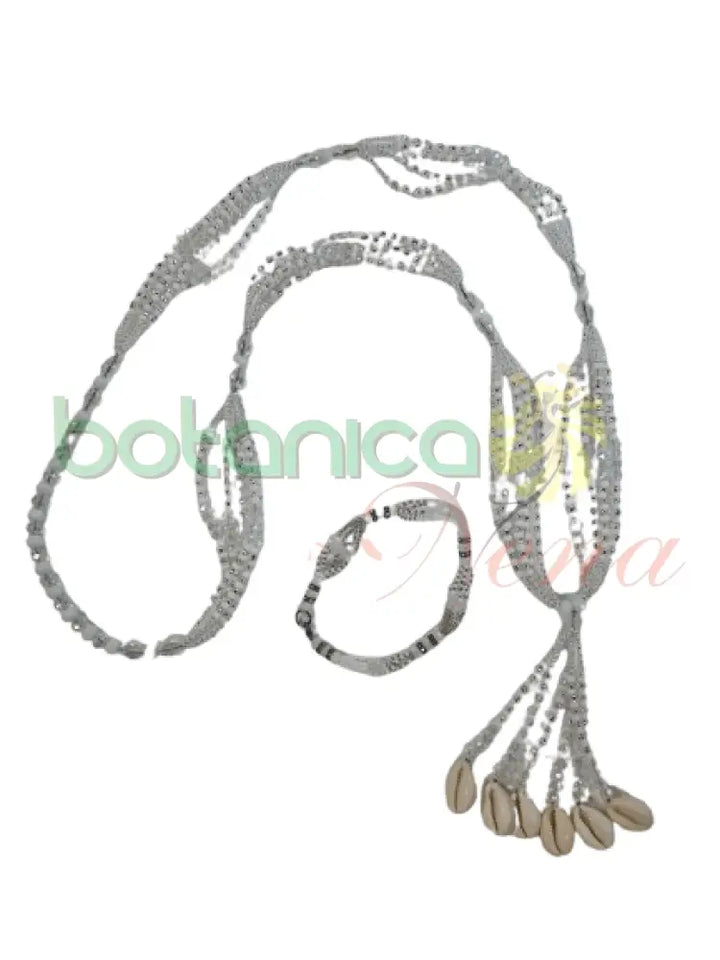 Juego de Ilde y Collar de Cabecera de Obbatala - Botanica Nena