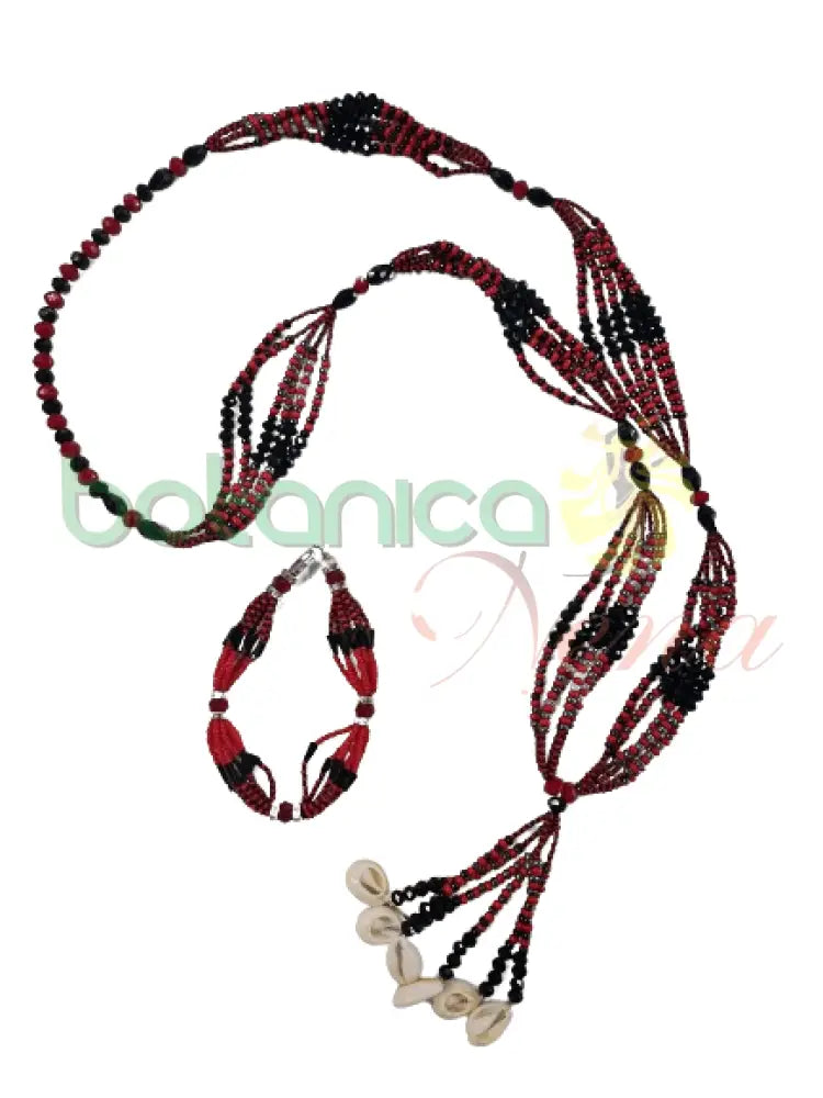 Juego de Ilde y Collar de Cabecera para Elegua - Botanica Nena