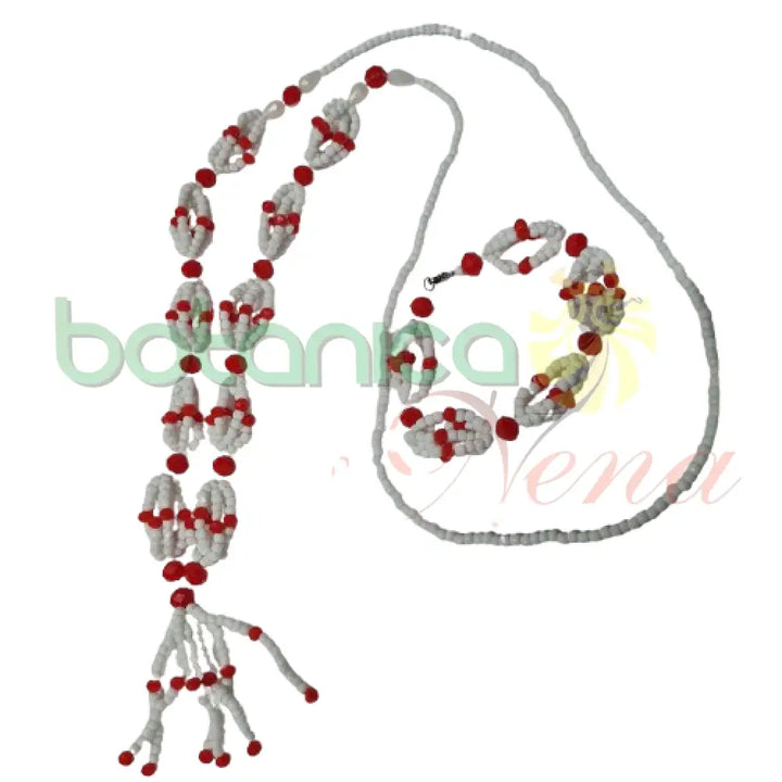 Juego de Ilde y Collar de Cabecera para Obbatala Ayaguna - Botanica Nena