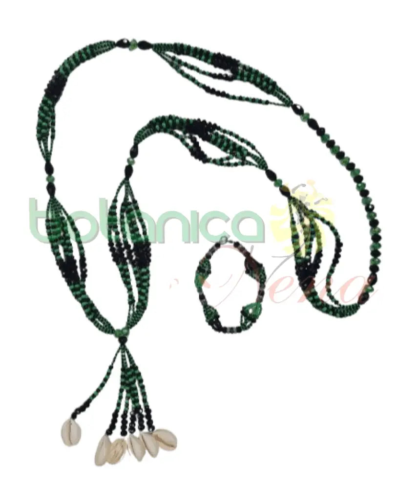 Juego de Ilde y Collar de Cabecera para Oggun - Botanica Nena