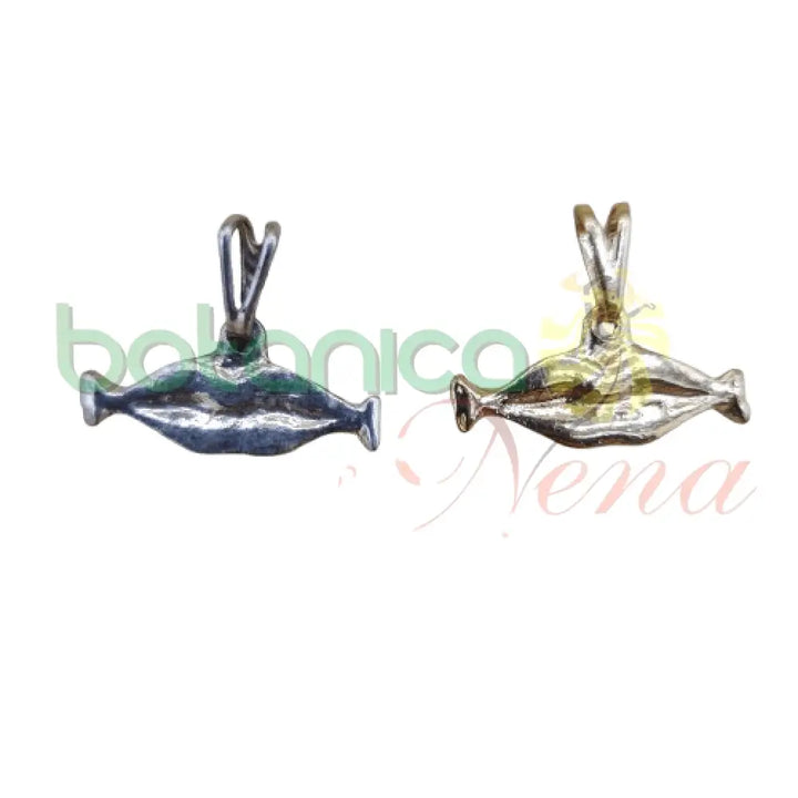 Labios 0.8"H Baño de Plata y Oro - Botanica Nena