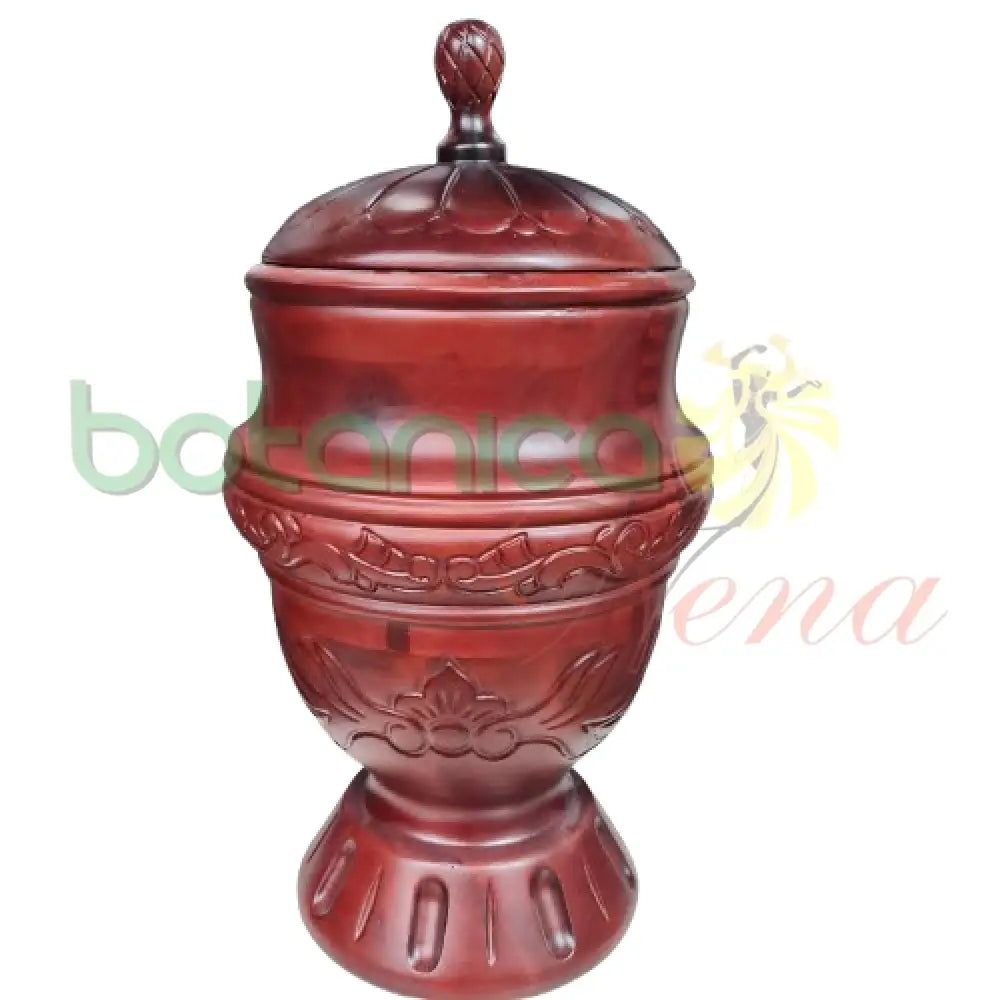 Lebrillo Agayu Tallado flor y liston Cerezo 10’’ x 10’’ x 20’’